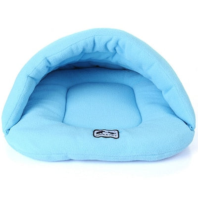 6 Colors Soft Polar Fleece Dog Beds Winter Warm Pet Heated Mat Small Dog Puppy Kennel House for Cats Sleeping Bag Nest Cave Bed