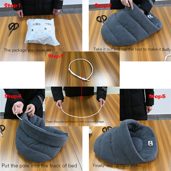 6 Colors Soft Polar Fleece Dog Beds Winter Warm Pet Heated Mat Small Dog Puppy Kennel House for Cats Sleeping Bag Nest Cave Bed